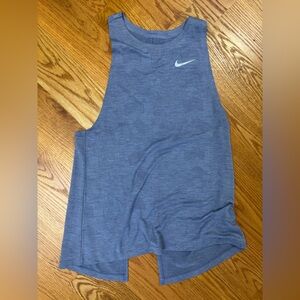 Nike Blue Geometric Tank Top